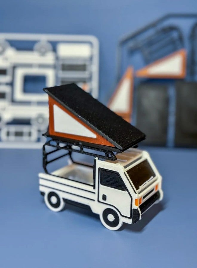 Beoals Toy Truck with Spare Tyre, White Pickup Model, Miniature Vehicle,Figure Toy - Image 4